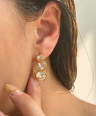 Emmila Diamond Gold Earrings