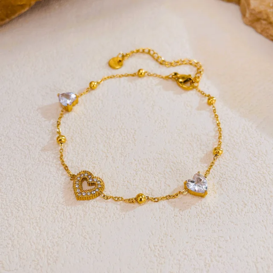 Dupia Diamond Heart Bracelet