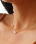 Riza Solitaire Heart necklace