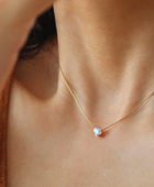 Riza Solitaire Heart necklace