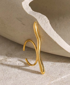 Statement Wavy Gold Ring