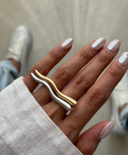 Statement Wavy Gold Ring