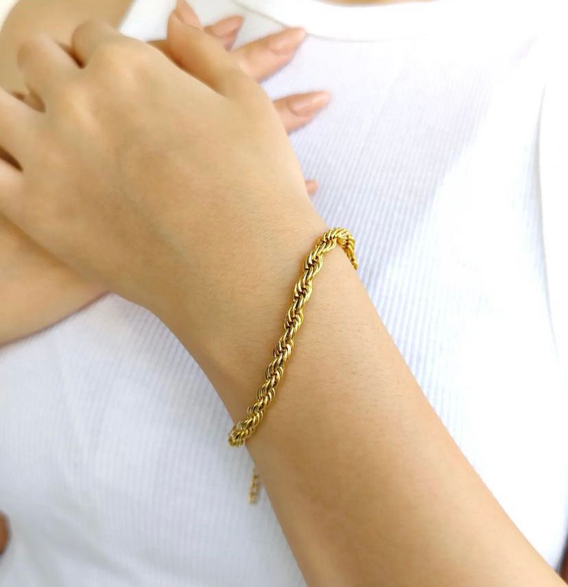 Thick & Thin Rope Chunky Bracelet