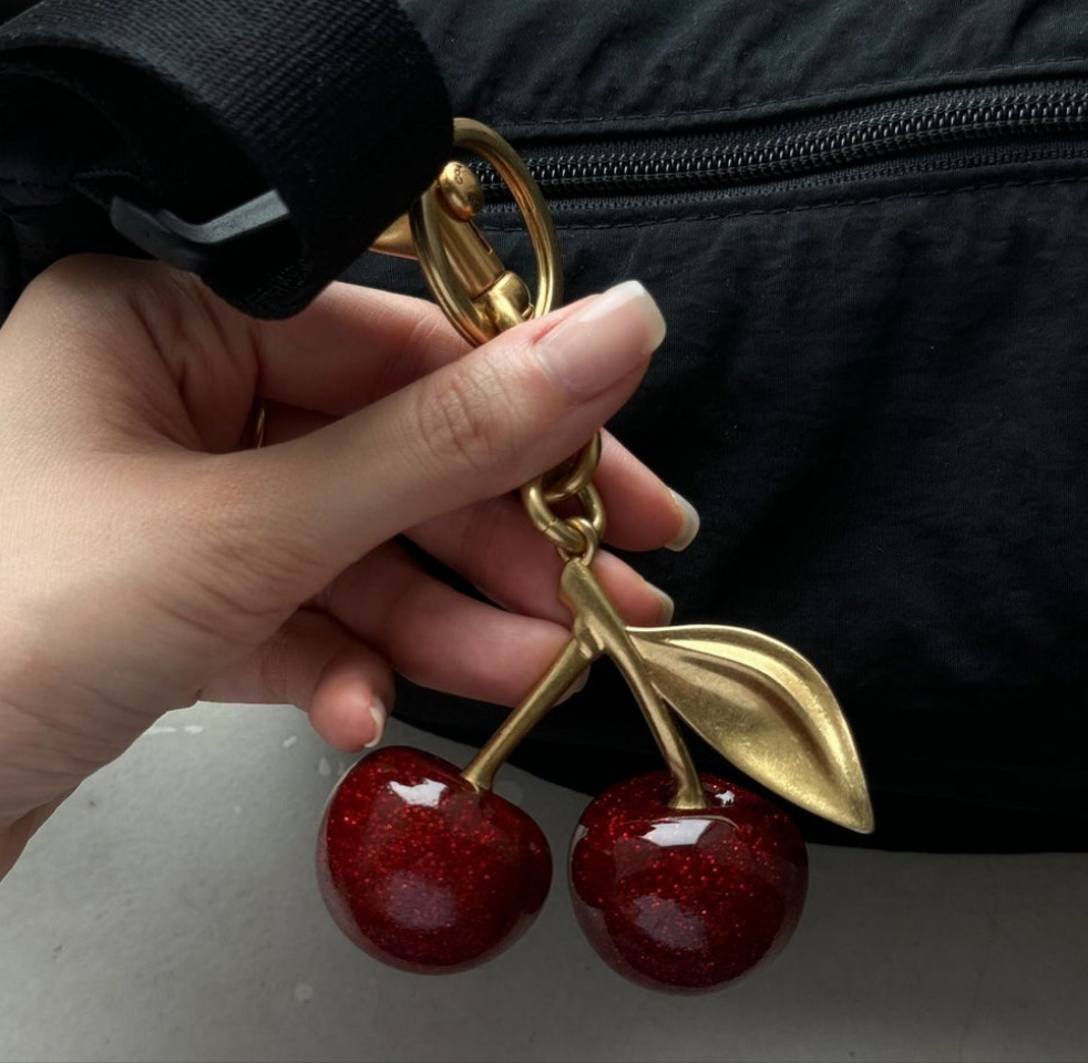 Red Cherry Cute Bag Charm