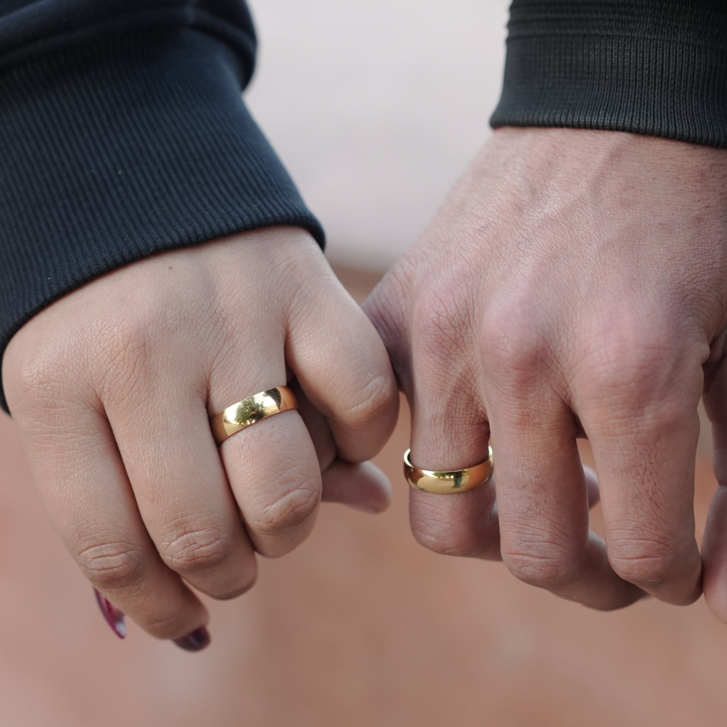 Goldi Bands Couple Rings Combo