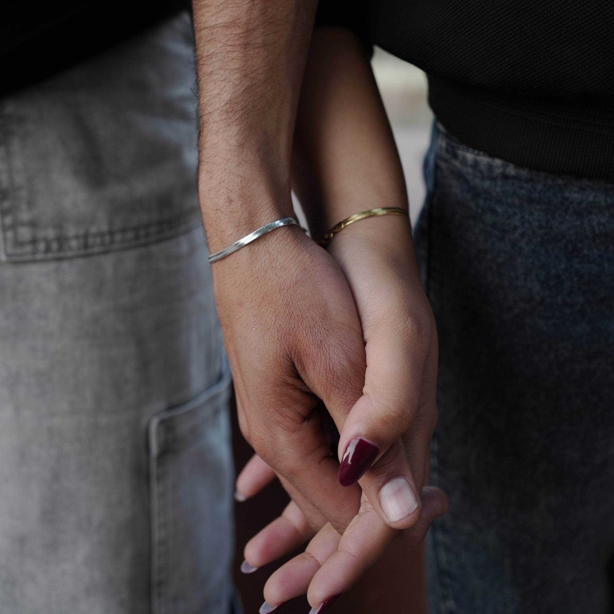 Snake Herringbone Couple Bracelets