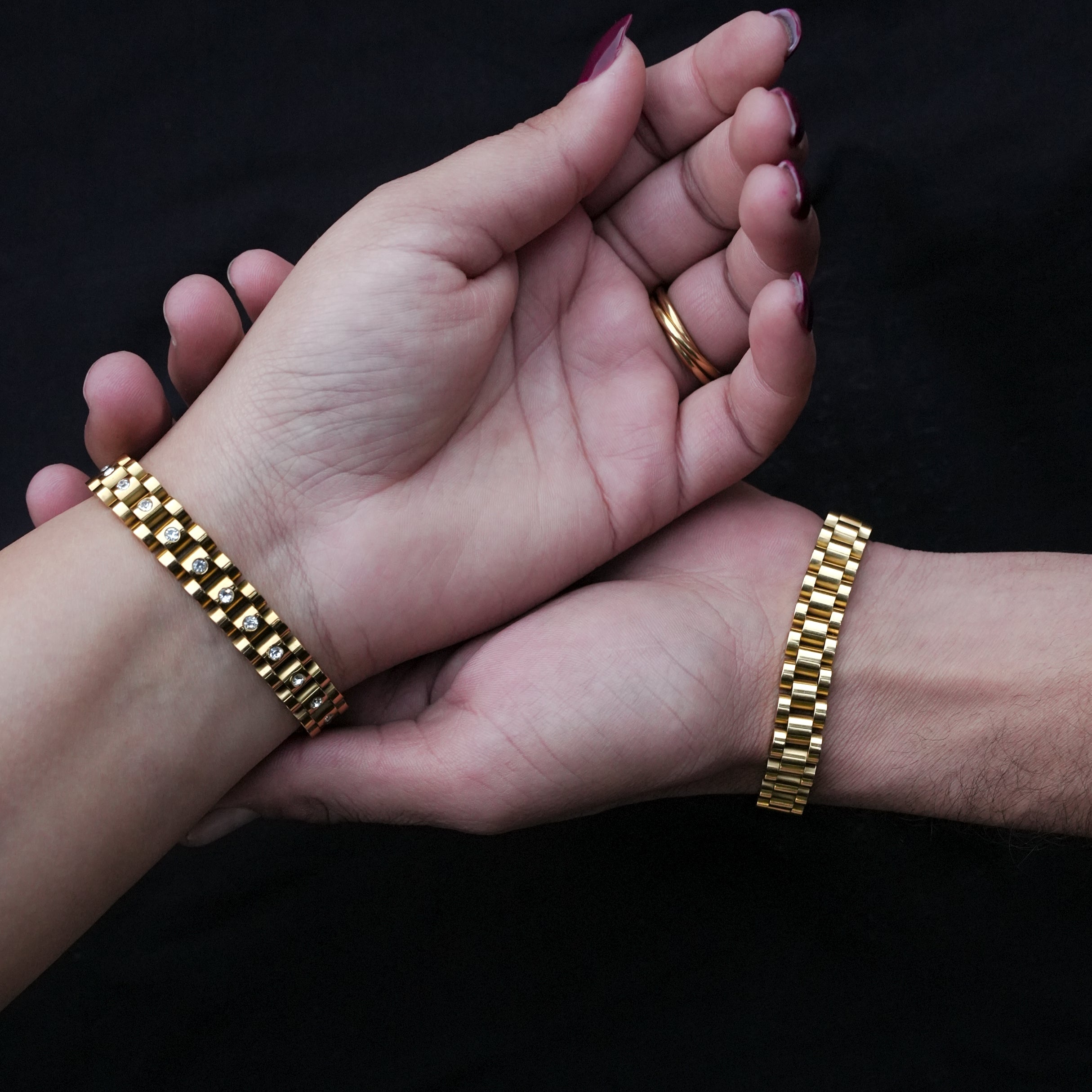 Chunky Classy Couple Bracelets