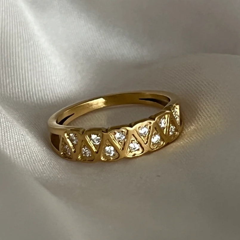 Piso Zigzag Diamond Ring