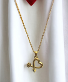 Cupid Heart Gold Necklace