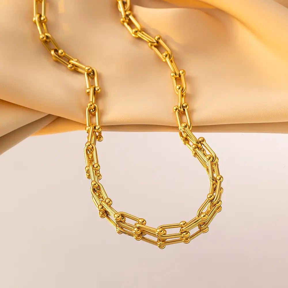 Liliana Linked Gold Necklaces