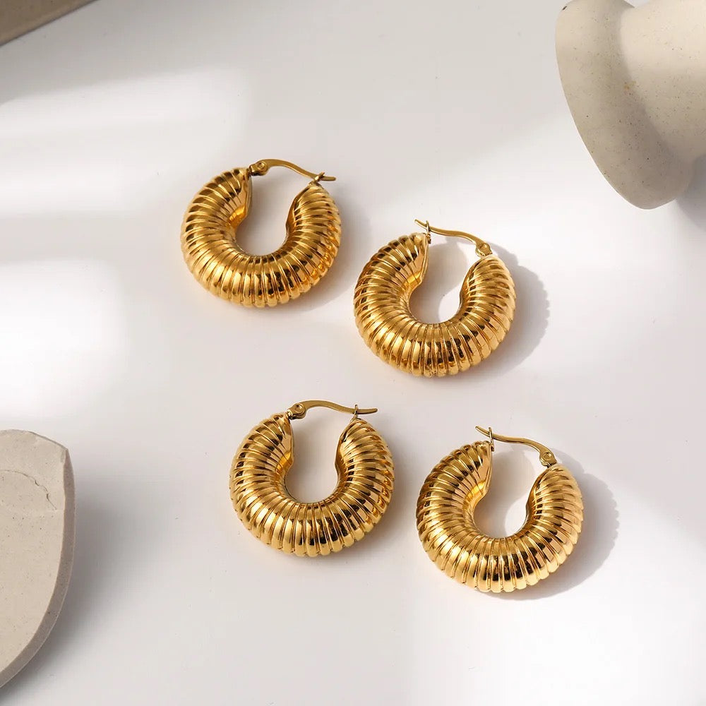 Parsia Gold Hoops