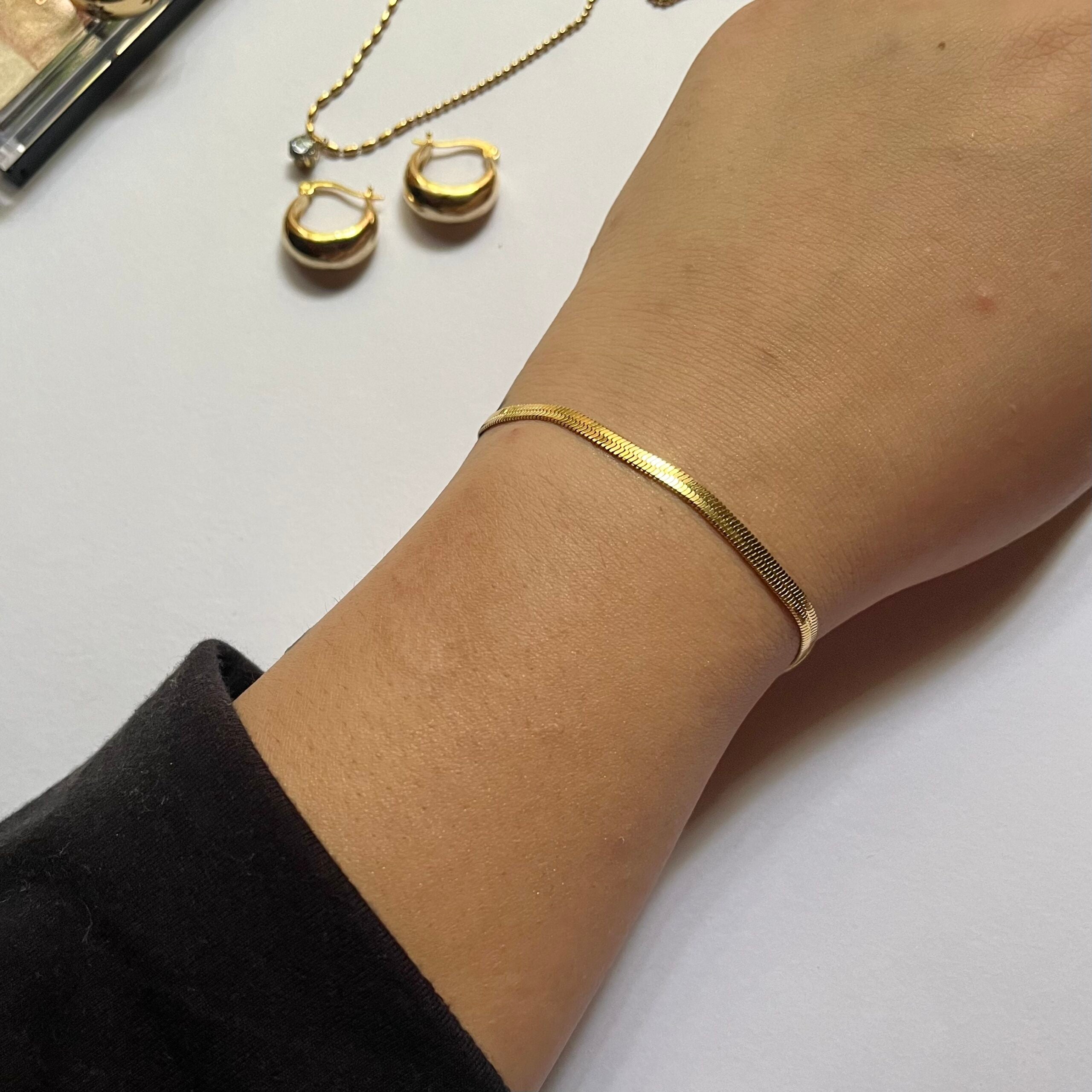 Herringbone Gold Bracelet