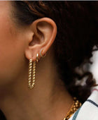 Karina Twisted Gold Hoops