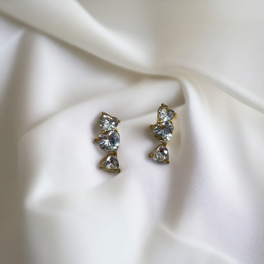 Tuna Heart Diamond Earrings