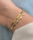 Ginnie Double Layered Heart Bracelet