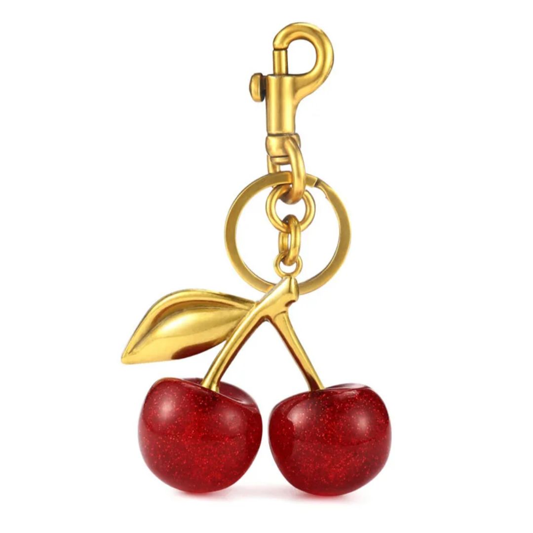 Red Cherry Cute Bag Charm