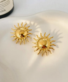 Sunshine Rays Gold Earrings