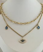 Evil Eye Blue Stone Necklace