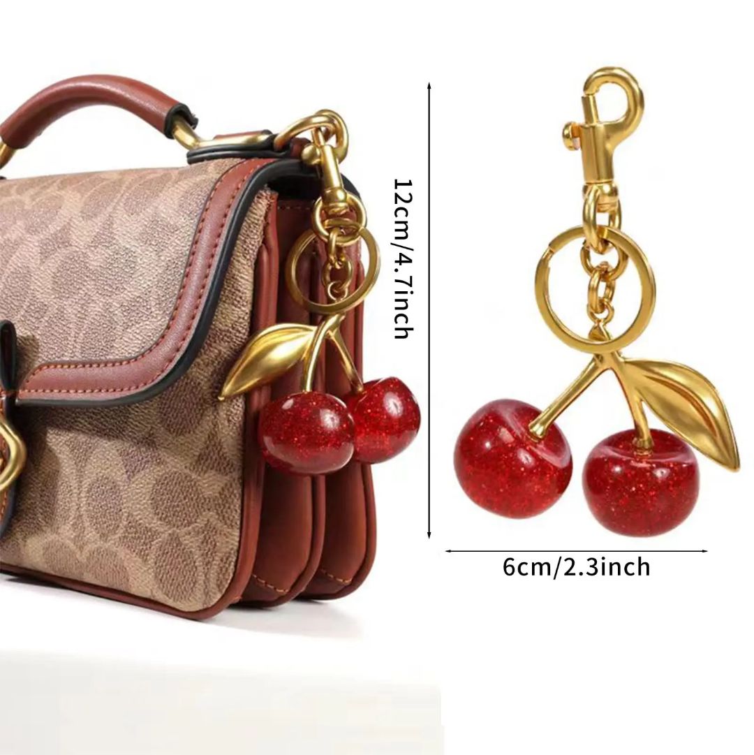 Red Cherry Cute Bag Charm