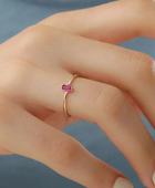 Camilie Dainty Pink Stone Ring