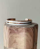 Dw White Rosegold Cuff