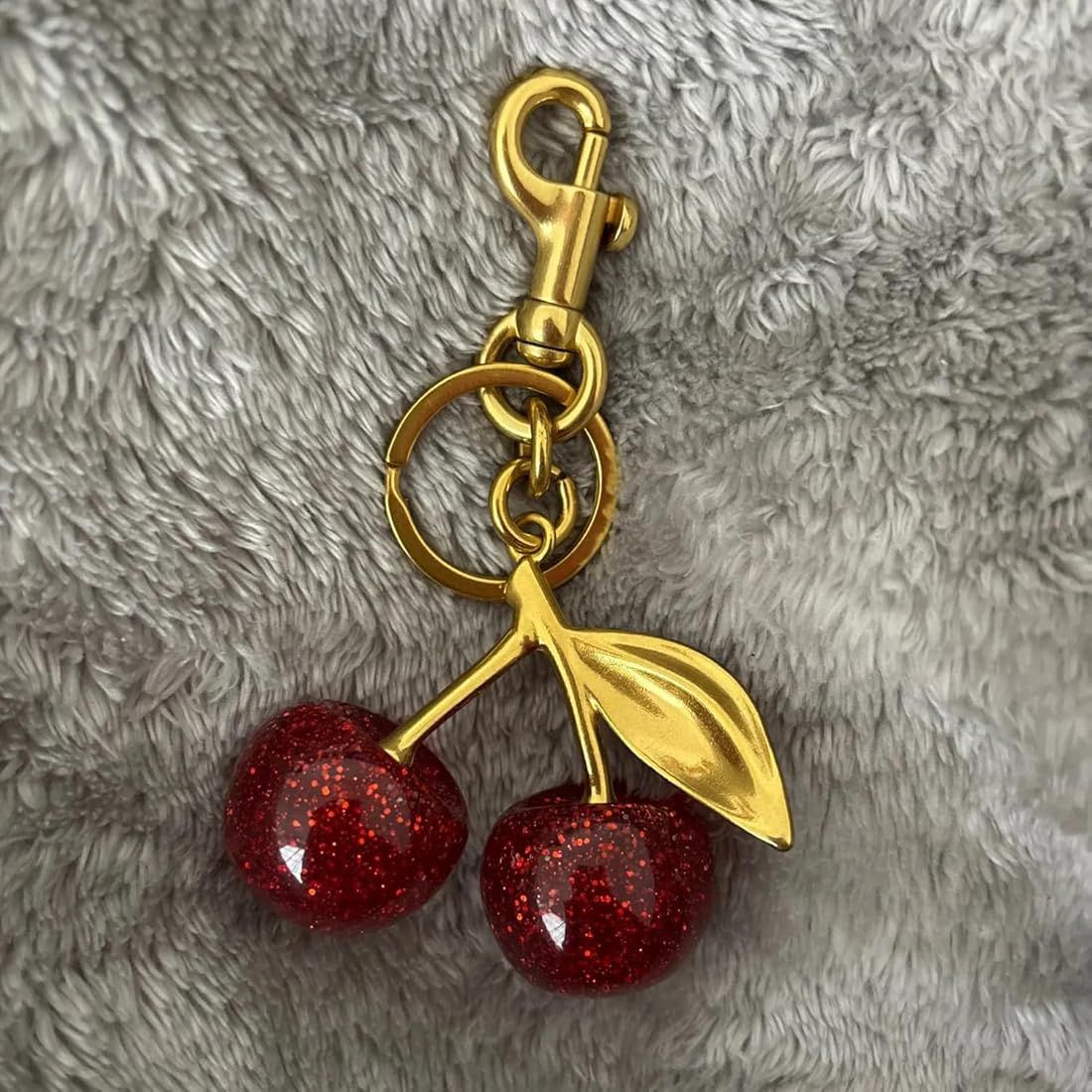 Red Cherry Cute Bag Charm