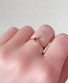 Camilie Dainty Pink Stone Ring