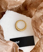 Sleemi Crossiant Gold Ring✨