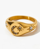 Celsia Moon Star Ring